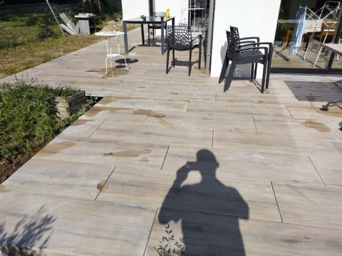 Création d'une terrasse chez un particulier à Saint-Nazaire